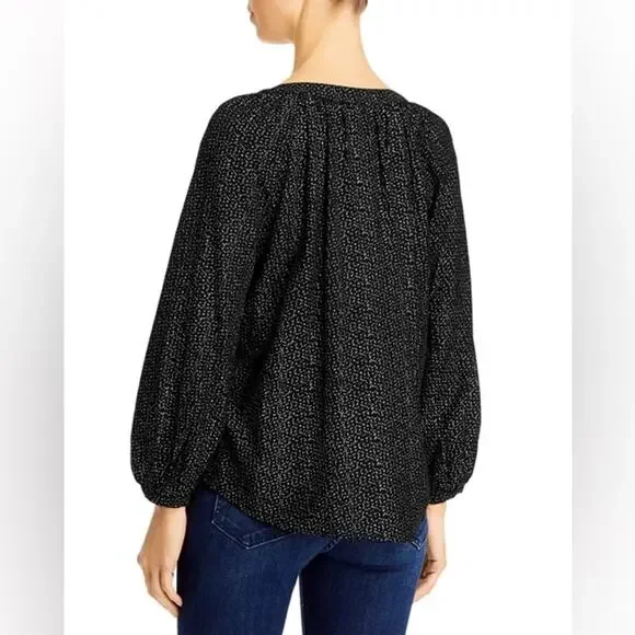 Velvet By Graham & Spencer Shirley Metallic Dot Print Blouse - Picture 2 of 6